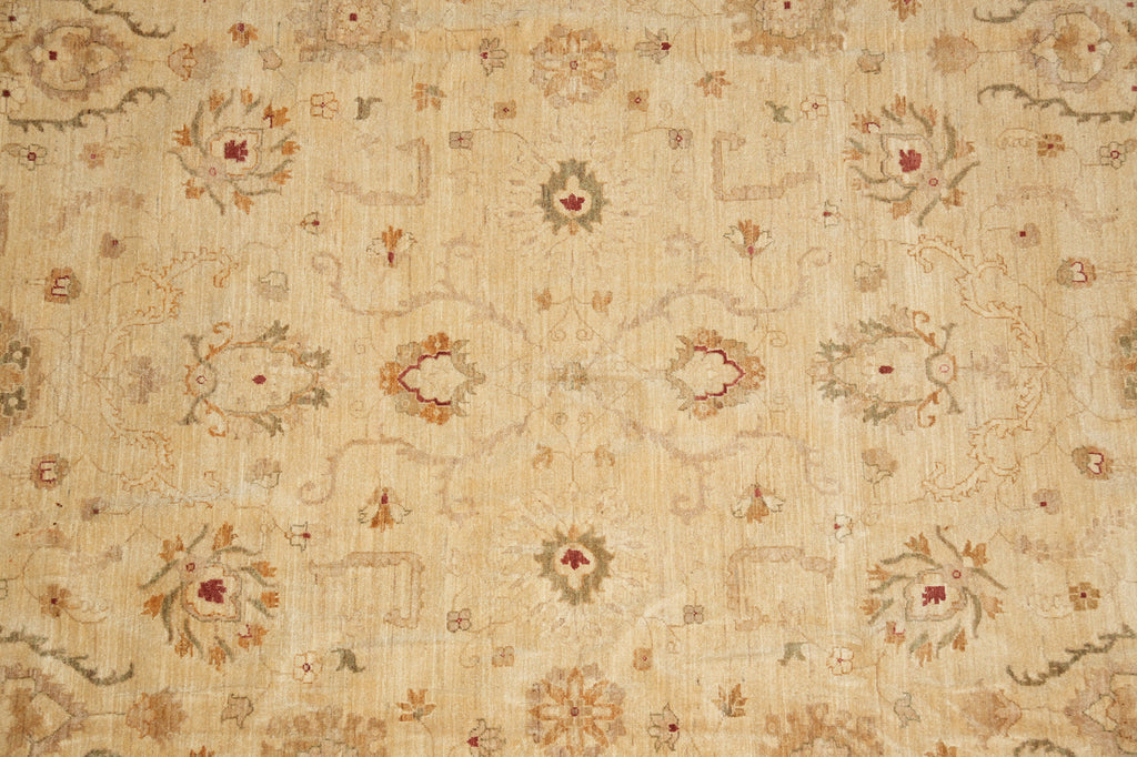 14 x 14  Square Hand-Knotted Natural Wool Quality Agra Rug Beige Gold #PIX-6709