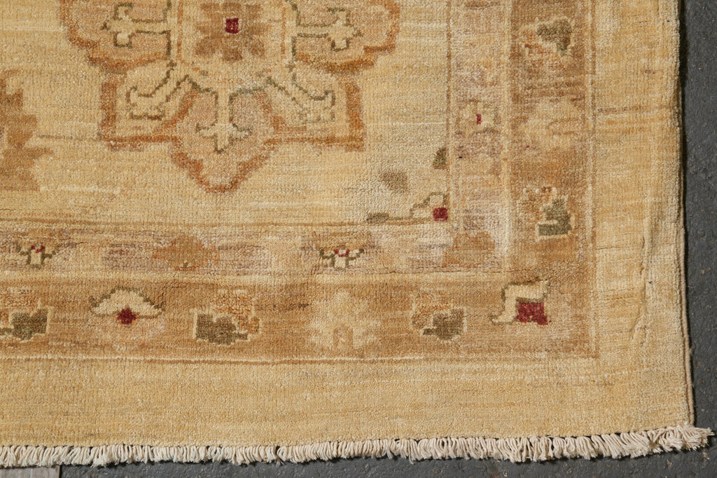 14 x 14  Square Hand-Knotted Natural Wool Quality Agra Rug Beige Gold #PIX-6709