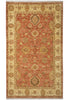 Load image into Gallery viewer, Decorative rug with intricate patterns on a red and beige background