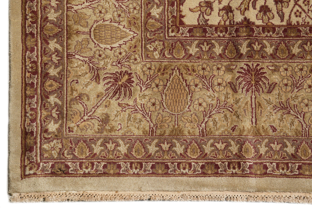 9.1 x 12 Fine Dense Weave 200 KPSI Handmade Rug #F-4285