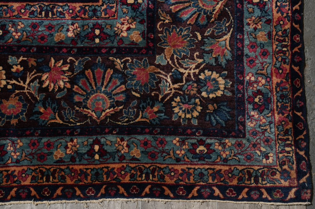 10.6 x 18 Antique Persian Sarouk Mohajeran Rug #PIX-26617