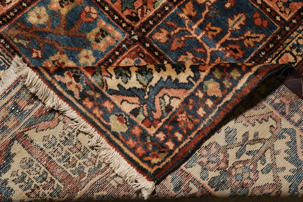 11.3 x 13.7 Authentic Old Persian Tribal Garden Bakhtiar Rug #PIX-15621