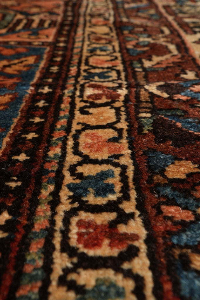 11.3 x 13.7 Authentic Old Persian Tribal Garden Bakhtiar Rug #PIX-15621