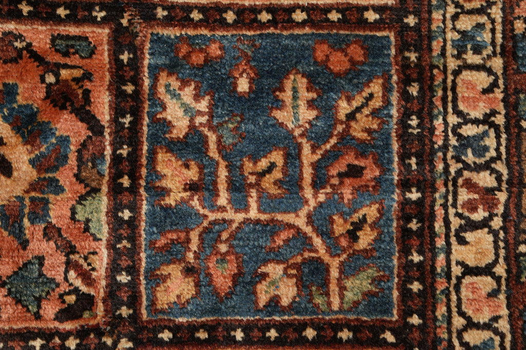 11.3 x 13.7 Authentic Old Persian Tribal Garden Bakhtiar Rug #PIX-15621