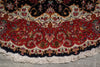 Load image into Gallery viewer, 8.3 x 8.4 Fine-Weave High Quality Genuine Hand-Knotted Persian Tabriz Round Rug Wool and Silk 400+ KPSI #F-3190