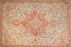 Load image into Gallery viewer, 5 x 7 Authentic Fine Persian Tabriz Rug Wool and Silk 400 KPSI Geometric Heriz Tabriz Iran Happy Carpet #LA-53098