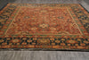 Load image into Gallery viewer, 11.9 x 15 Quality Agra Rug Hand-Knotted Natural Wool Coral Rust #F-4516