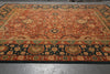 Load image into Gallery viewer, 11.9 x 15 Quality Agra Rug Hand-Knotted Natural Wool Coral Rust #F-4516