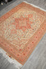Load image into Gallery viewer, 5 x 7 Authentic Fine Persian Tabriz Rug Wool and Silk 400 KPSI Geometric Heriz Tabriz Iran Happy Carpet #LA-53098