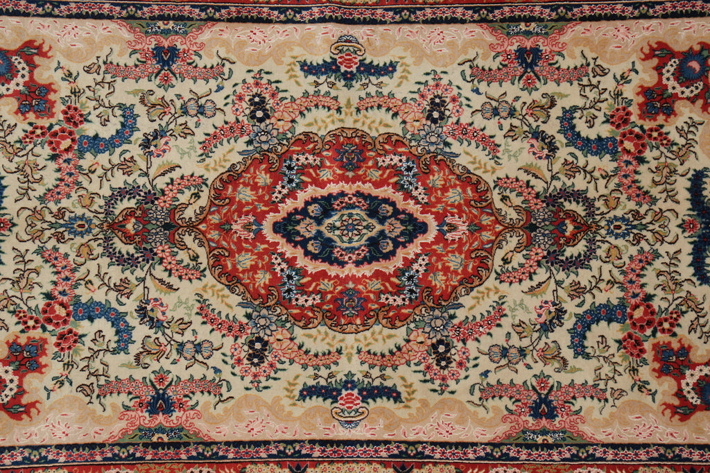 5 x 8 AUTHENTIC Fine Persian Tabriz Rug Wool Silk #F-5348