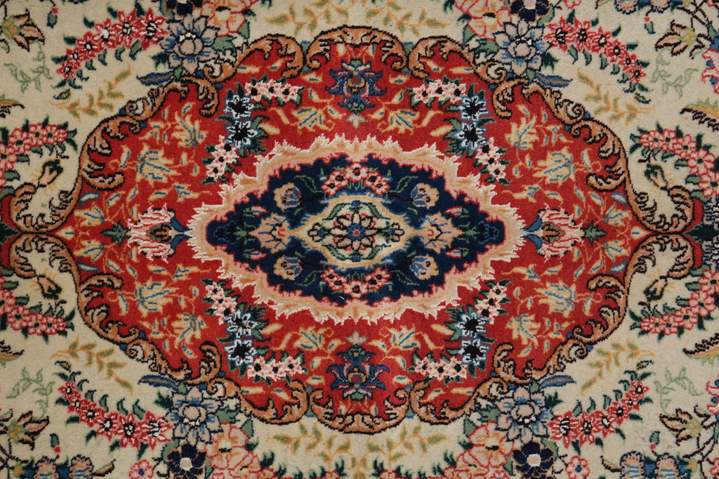 5 x 8 AUTHENTIC Fine Persian Tabriz Rug Wool Silk #F-5348