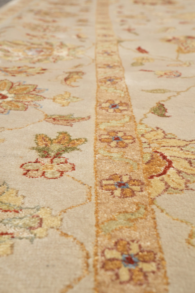 9 x 12 Fine Quality Wool And Silk Rug Soft Sage Green #F-4288