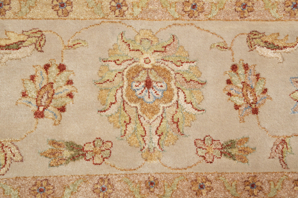 9 x 12 Fine Quality Wool And Silk Rug Soft Sage Green #F-4288