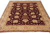 Load image into Gallery viewer, 8.4 x 11.4 Wool And Silk Burgundy #F-4289