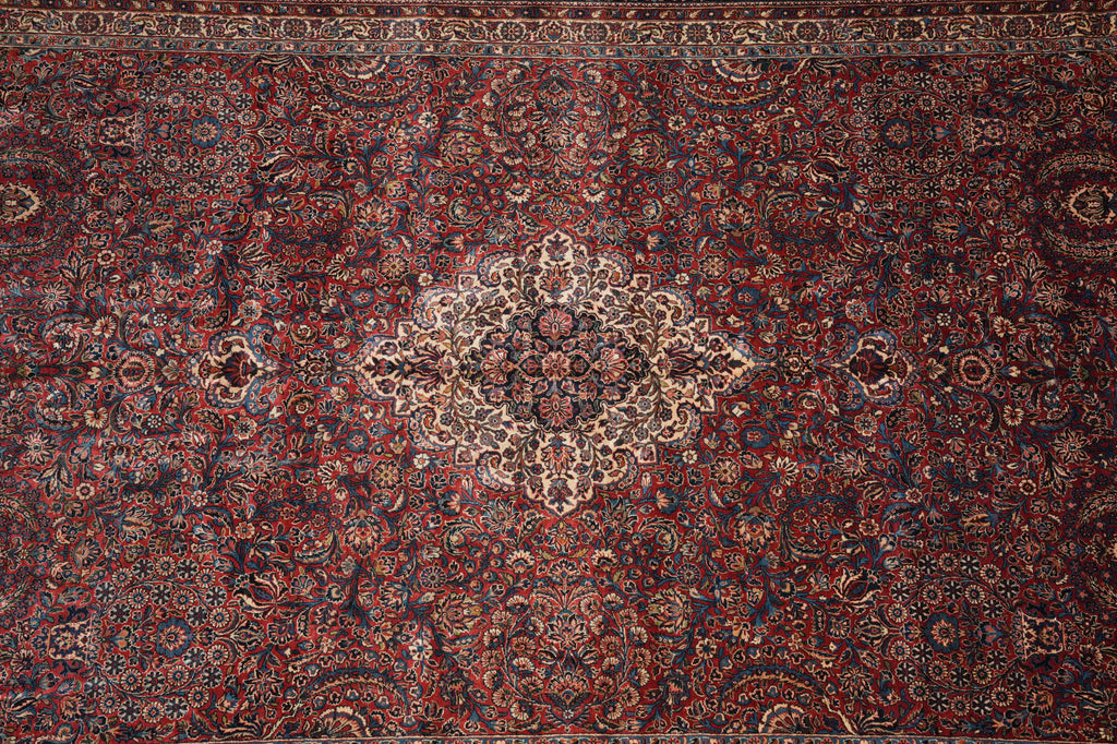 11 x 22 Feet Antique Persian Kazvin Sarouk High Quality Large Rug #PIX-265