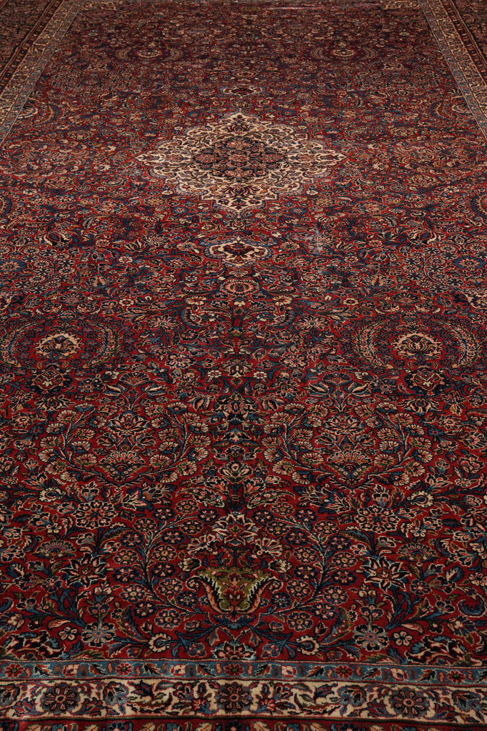 11 x 22 Feet Antique Persian Kazvin Sarouk High Quality Large Rug #PIX-265