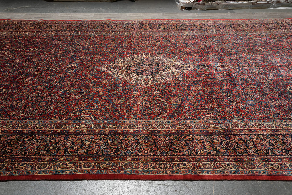 11 x 22 Feet Antique Persian Kazvin Sarouk High Quality Large Rug #PIX-265