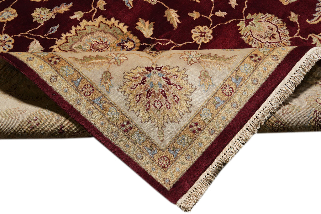 8.4 x 11.5  Rich Chobi Peshawar Rug Hand-knotted in Pakistan #F-4291