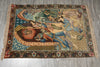 Load image into Gallery viewer, 3.4 x 5 Authentic Iran Pictorial Persian Rug Wool and Silk on Silk 400 KPSI #LA-53202