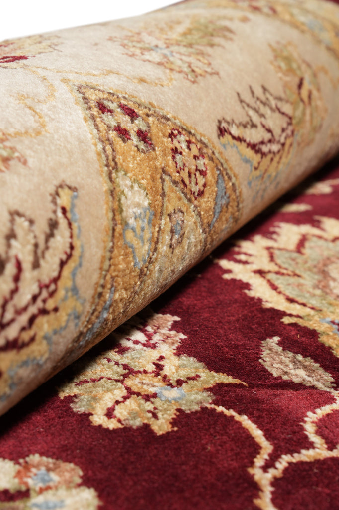 8.4 x 11.5  Rich Chobi Peshawar Rug Hand-knotted in Pakistan #F-4291