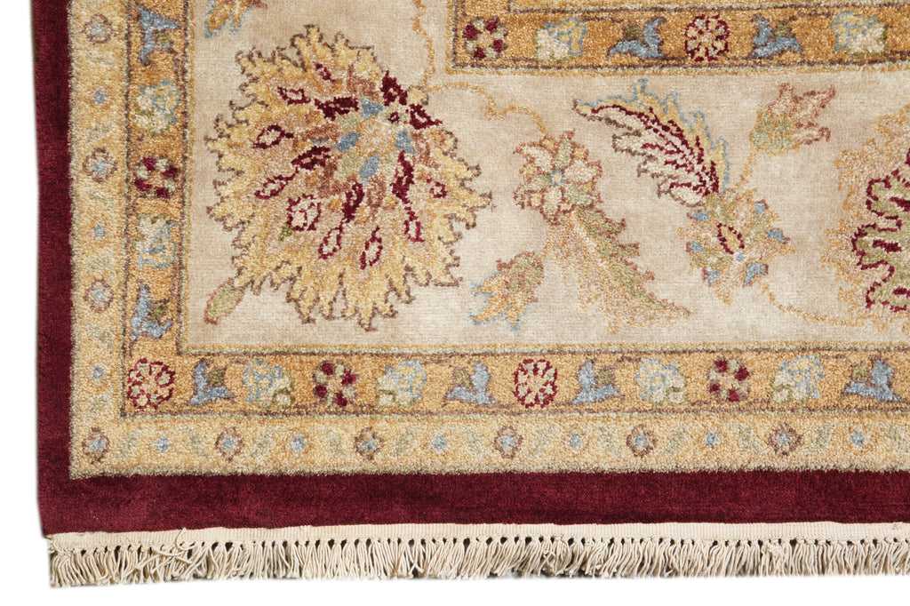 8.4 x 11.5  Rich Chobi Peshawar Rug Hand-knotted in Pakistan #F-4291