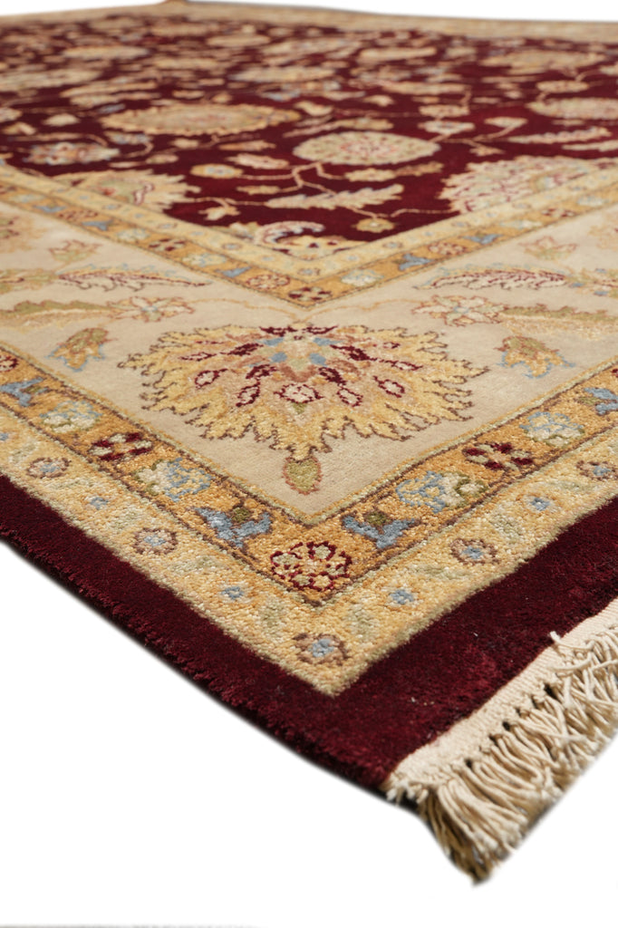 8.4 x 11.5  Rich Chobi Peshawar Rug Hand-knotted in Pakistan #F-4291