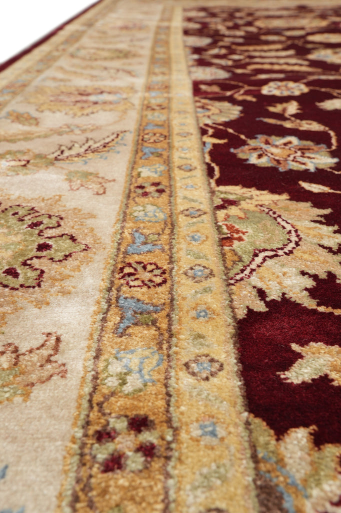 8.4 x 11.5  Rich Chobi Peshawar Rug Hand-knotted in Pakistan #F-4291