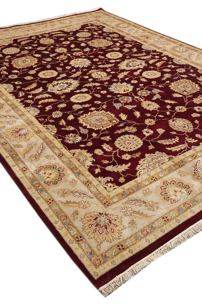 8.4 x 11.5  Rich Chobi Peshawar Rug Hand-knotted in Pakistan #F-4291