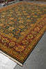 Load image into Gallery viewer, 12 x 17.8 Quality Jaipur Rug Blue Green Gold Antique Reproduction #PIX-6778