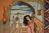 Load image into Gallery viewer, 3.4 x 5 Authentic Persian Tabriz Rug Pictoria Iran Fine Hand-Knotted 500+ KPSI Wool and Silk #LA-53201