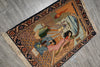 Load image into Gallery viewer, 3.4 x 5 Authentic Persian Tabriz Rug Pictoria Iran Fine Hand-Knotted 500+ KPSI Wool and Silk #LA-53201