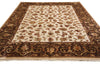 Load image into Gallery viewer, 8.10 x 12 High Quality Hand-knotted Jaipur Rug Wool And Silk Ivory Brown #F-4292