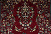 Load image into Gallery viewer, Decorative rug with intricate patterns on a red background
