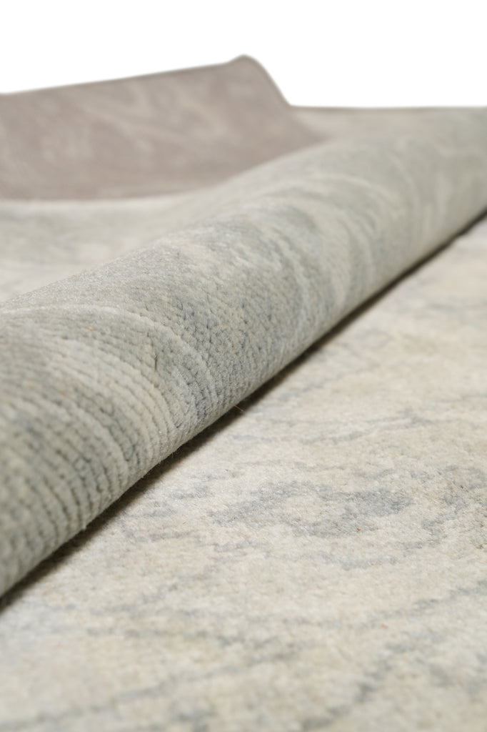 10.3 x 13.6 New Hand-knotted Oushak Rug Neutral Pale Sage #F-4293