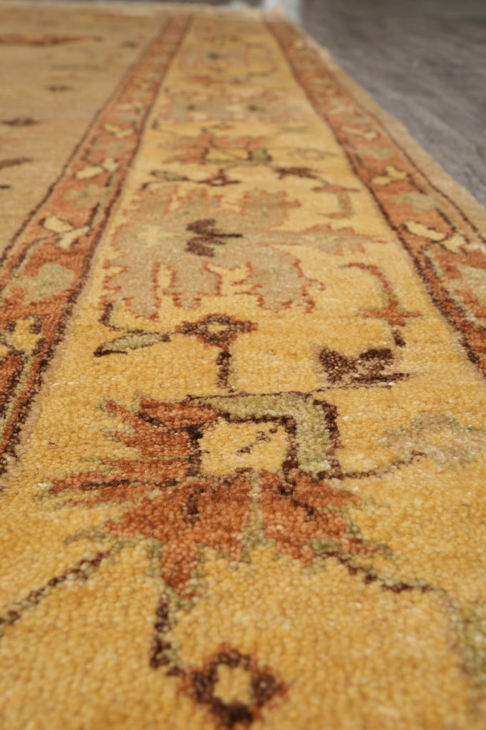9 x 12 Beige Gold Chobi Peshawar Rug #LA-52865