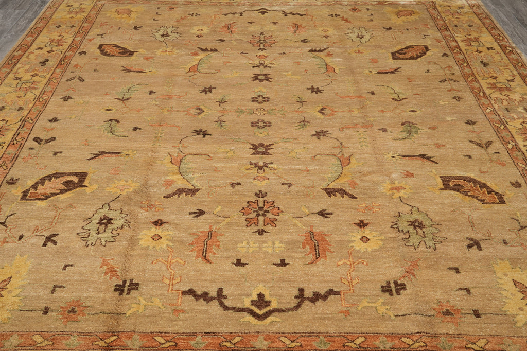 9 x 12 Beige Gold Chobi Peshawar Rug #LA-52865