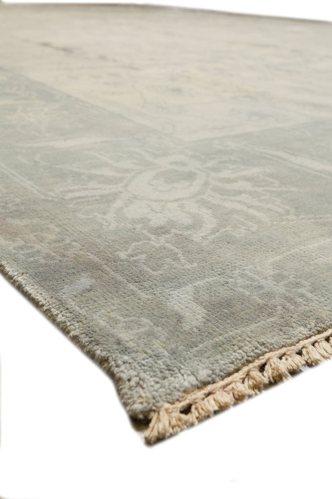 10.3 x 13.6 New Hand-knotted Oushak Rug Neutral Pale Sage #F-4293