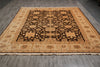 Load image into Gallery viewer, 9 x 11.9 Quality Wool Zigler Chobi Peshawar Rug Brown #PIX-15189