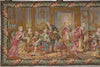 Load image into Gallery viewer, Decorative tapestry depicting a scene from classical times with people in formal attire.