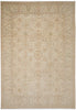 Load image into Gallery viewer, 10.2 x 14.5 Chobi Peshawar Carpet Hand-knotted In Pakistan Neutral Beige With Sage Green #F-4294