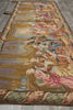 Load image into Gallery viewer, Decorative tapestry with intricate designs and figures on a wooden floor.