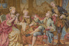 Load image into Gallery viewer, Decorative tapestry of a scene with four people in 18th-century attire.