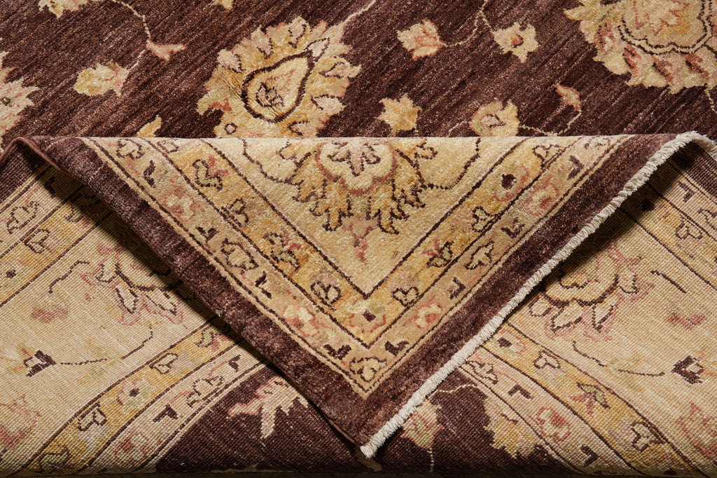 9.3 x 12 Quality Wool Hand-Knotted Zigler Peshawar Chobi Rug #PIX-5971