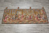 Load image into Gallery viewer, Decorative tapestry with historical scene on a wooden floor