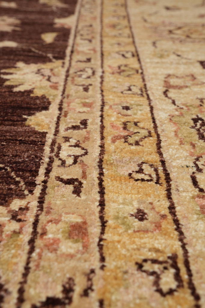 9.3 x 12 Quality Wool Hand-Knotted Zigler Peshawar Chobi Rug #PIX-5971