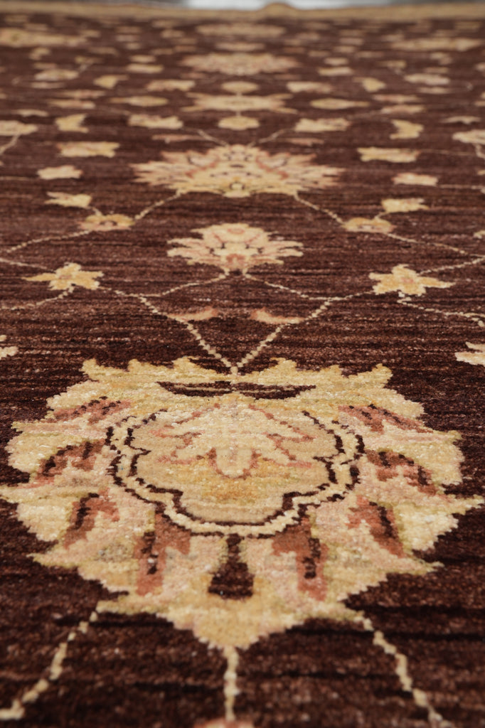9.3 x 12 Quality Wool Hand-Knotted Zigler Peshawar Chobi Rug #PIX-5971