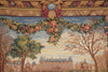 Load image into Gallery viewer, Decorative tapestry with autumnal scene, pumpkins, and a chateau.