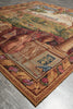 Load image into Gallery viewer, Decorative tapestry with a classical scene on a wooden floor.