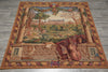 Load image into Gallery viewer, Decorative tapestry with classical scene on a wooden floor