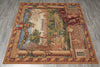 Load image into Gallery viewer, Decorative rug with classical scene design on a wooden floor